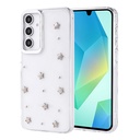 Samsung Galaxy A16 Uyumlu Kılıf Airbag Tasarımlı Simli Şeffaf Zore Kutup Kapak