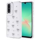 Samsung Galaxy A26 Uyumlu Kılıf Airbag Tasarımlı Simli Şeffaf Zore Kutup Kapak