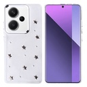 Xiaomi Redmi Note 13 Pro Plus 5G Uyumlu Kılıf Airbag Tasarımlı Simli Şeffaf Zore Kutup Kapak