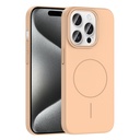 Apple iPhone 15 Pro Uyumlu Kılıf M-safe Şarj Özellikli Zore Ruby Sert Kapak