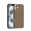 Apple iPhone 16 Uyumlu Kılıf M-safe Şarj Özellikli Karbon Fiber Görünümlü Zore Gros Kapak