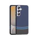 Samsung Galaxy S25 Uyumlu Kılıf M-safe Şarj Özellikli Karbon Fiber Görünümlü Zore Gros Kapak