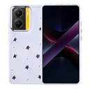 Xiaomi Poco X7 Pro Uyumlu Kılıf Airbag Tasarımlı Simli Şeffaf Zore Kutup Kapak
