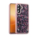 Samsung Galaxy A56 Uyumlu Kılıf Taşlı ve Simli Tasarım Zore Azra Kapak