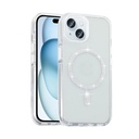 Apple iPhone 15 Plus Uyumlu Kılıf Taşlı Tasarım M-safe Şarj Özellikli Zore Koment Silikon Kapak