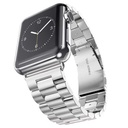 Apple Watch 42mm Uyumlu Kordon Paslanmaz Metal Baklalı Tasarım KRD-04 Kayış