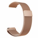 Samsung Gear S2 (20mm) Uyumlu Kordon Hasır Metal Mıknatıslı Zore KRD-12 Kayış